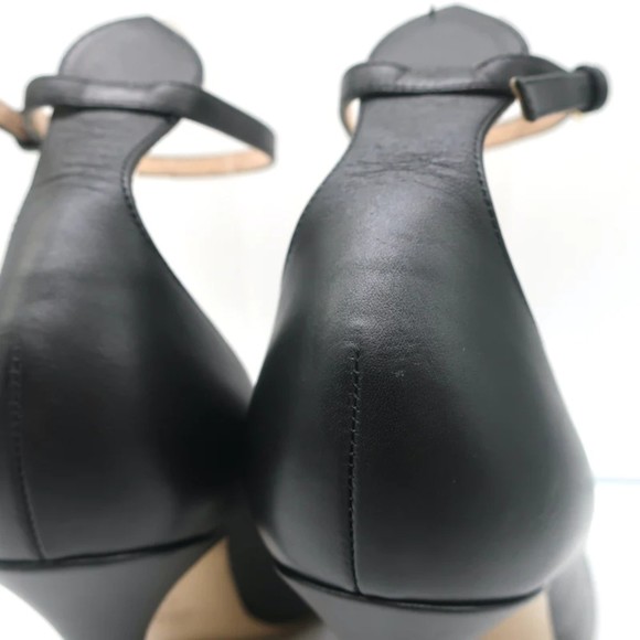 Valentino Tango Ankle Strap Pumps Black Leather Size 41 - Picture 8 of 12